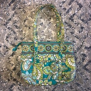 Vera Bradley Little Betsy Retired Peacock Tote Purse